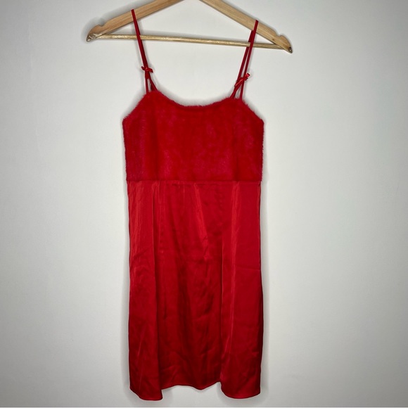 For Love And Lemons Dresses & Skirts - NWT For Love & Lemons x Victoria’s Secret Beautiful Red Slip Dress size M